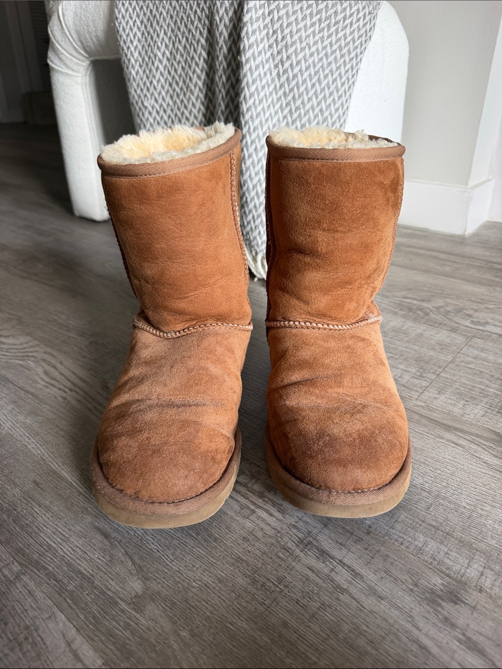 UGG Chestnut Suede Boots
